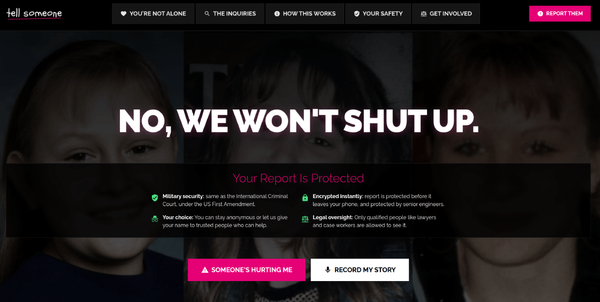 TellSomeone.org.uk: A Rape Gang Reporting Platform